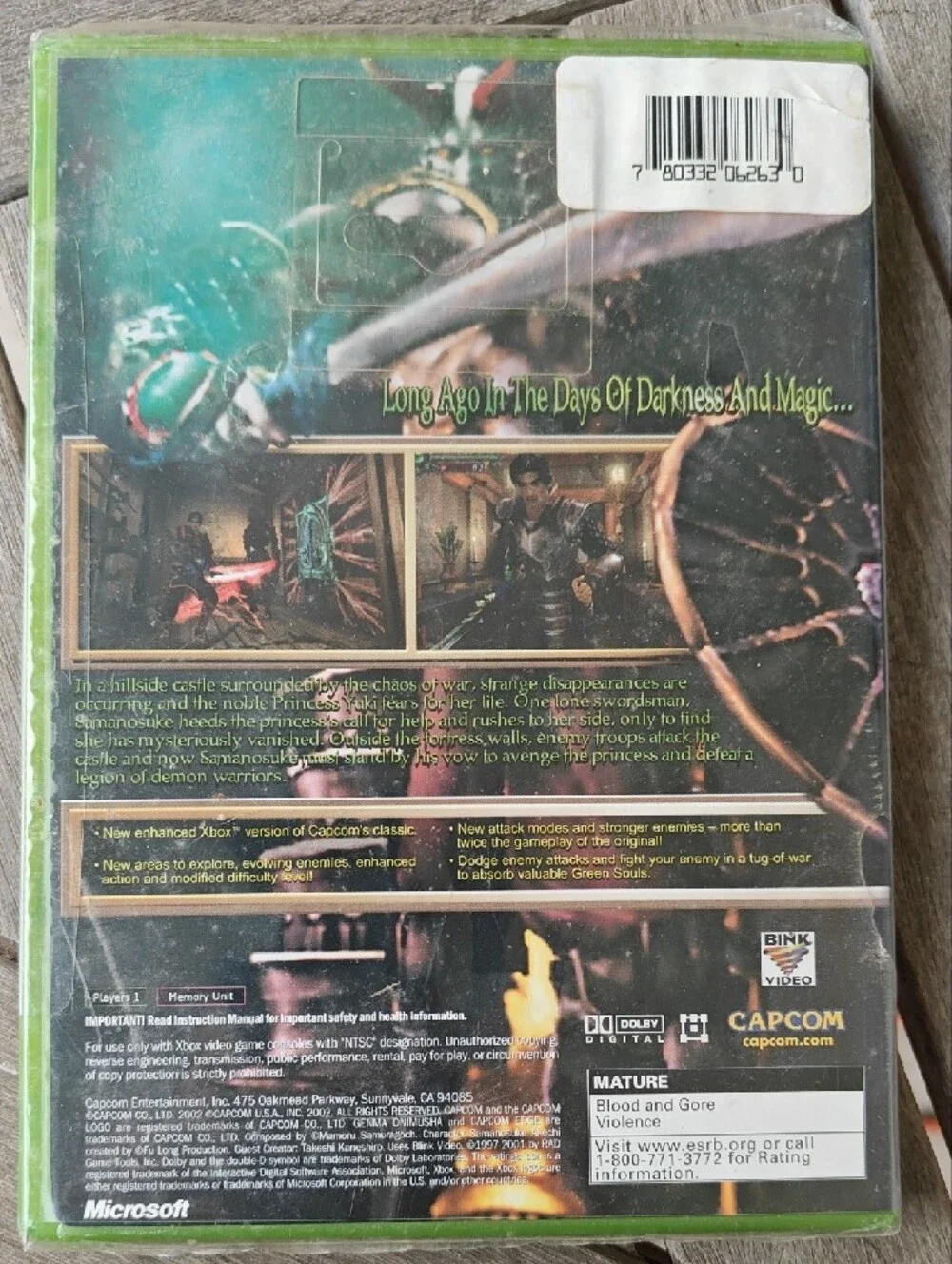 Genma Onimusha Xbox Game - Unopened!